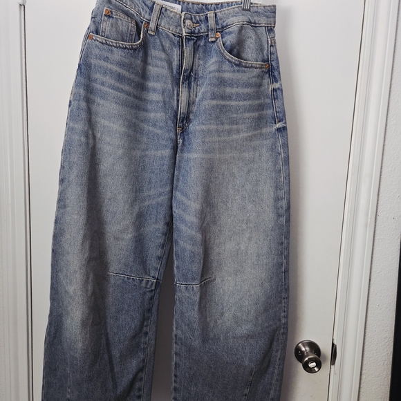 Zara Wide-Leg Jeans in Blue - Picture 2 of 7